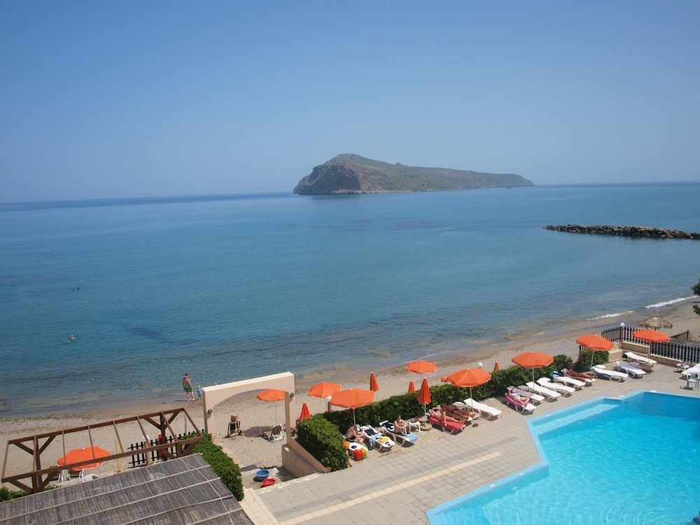 Hotel Haris On The Beach Агия-Марина Экстерьер фото